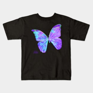 Purple Butterfly Kids T-Shirt